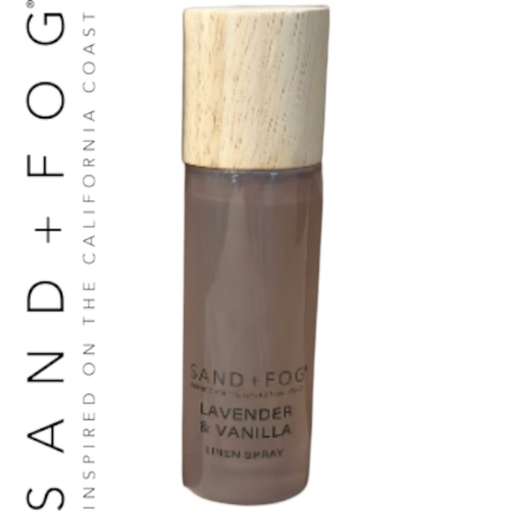 Sand + Fog Linen Spray Lavendar & Vanilla 50ML Glass Bottle